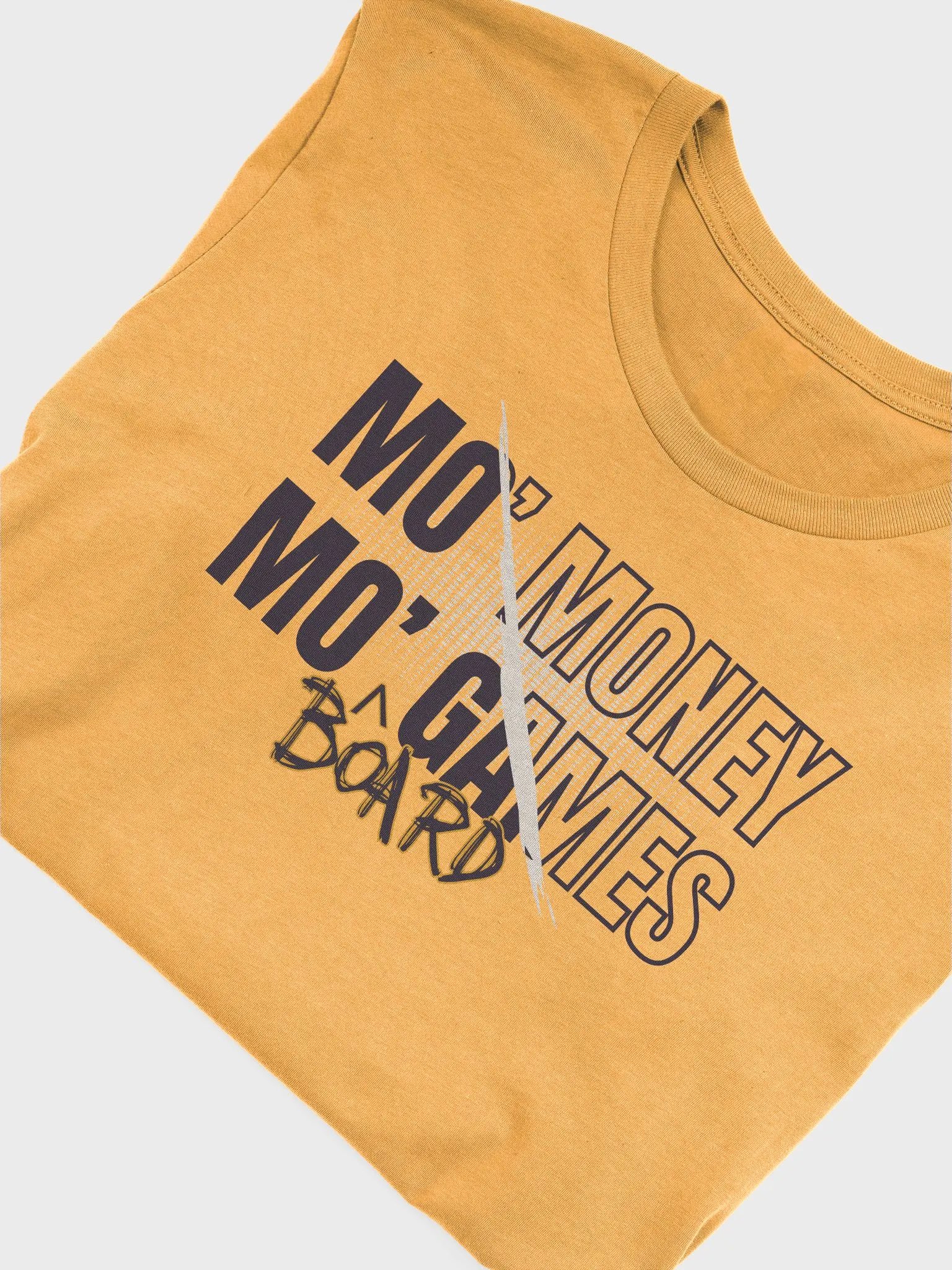 90s Rap Shirt for Board Gamers, Cool Unisex Gamer Gold T-shirt, Mo Money Mo Board Games product image (7)
