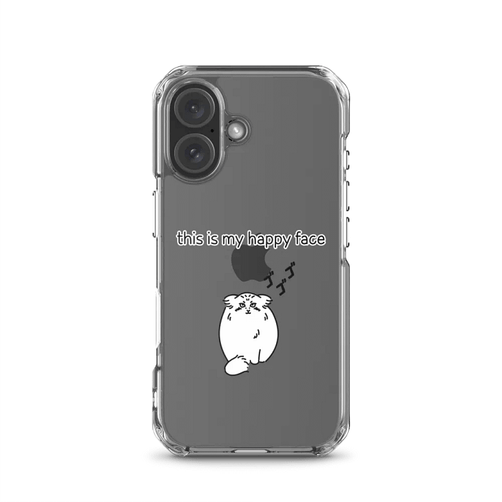 This Is My Happy Face - Clear iPhone Case product image (23)