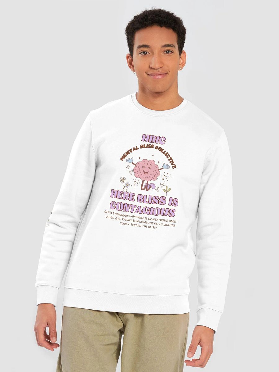 HBIC - Here Bliss Is Contagious Unisex Hoodie Organic Cotton Sweatshirt – Spread Happiness and Positivity product image (7)
