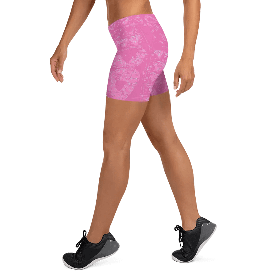 Pink and Light Blue Unity Print Shorts product image (9)