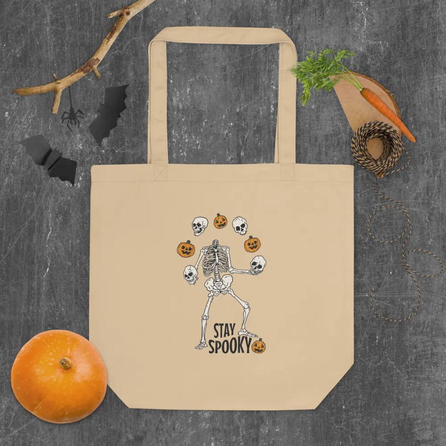 Spooky Skeleton Dance Eco Tote Bag product image (4)
