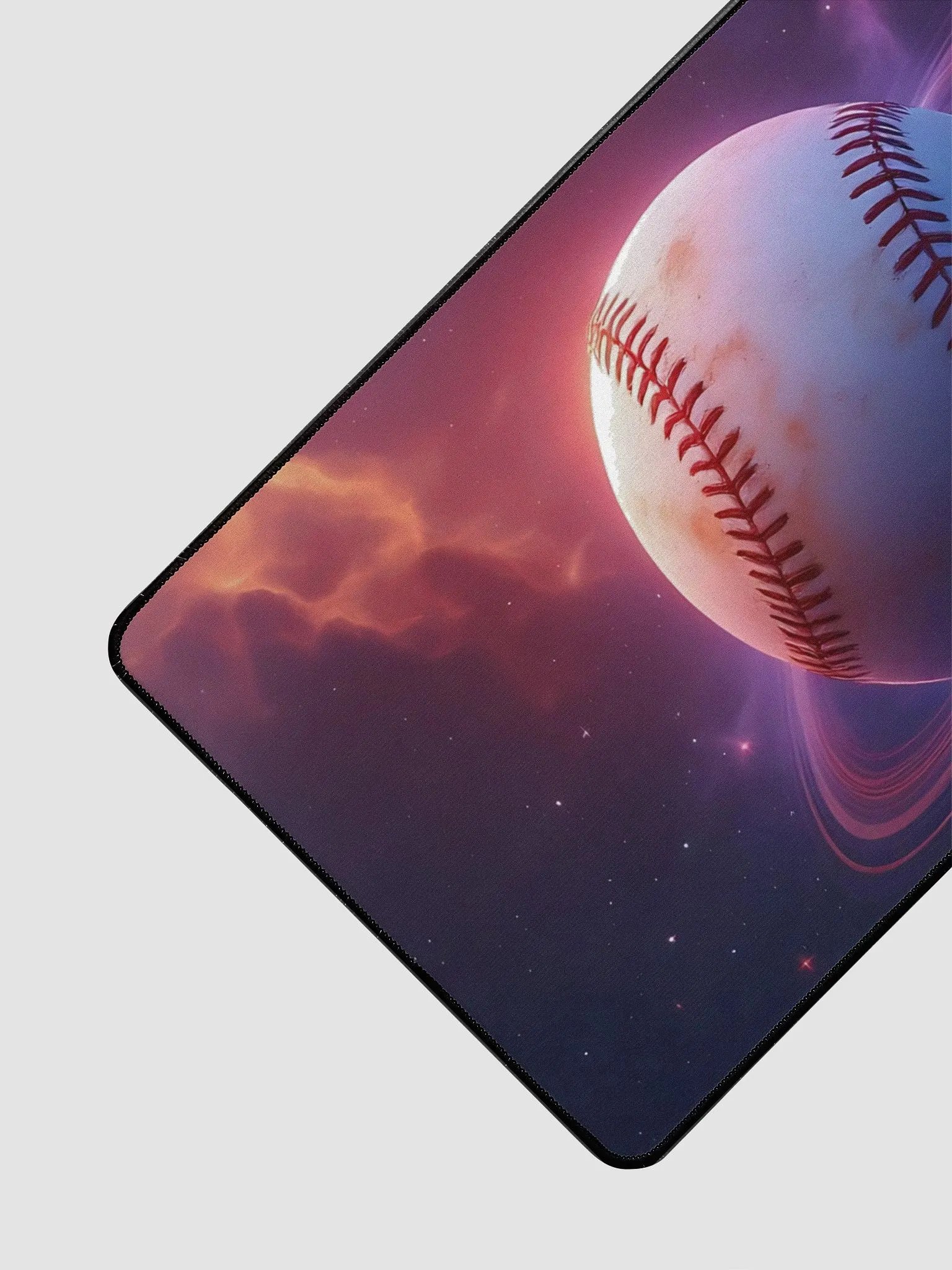 Cosmic Baseball Desk Mat - Space Sports Galaxy Art product image (3)