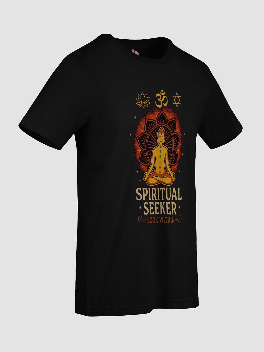 Spiritual Seeker Chakra T-Shirt – “Look Within” Meditation Graphic Tee for Mindfulness & Yoga Lovers product image (6)