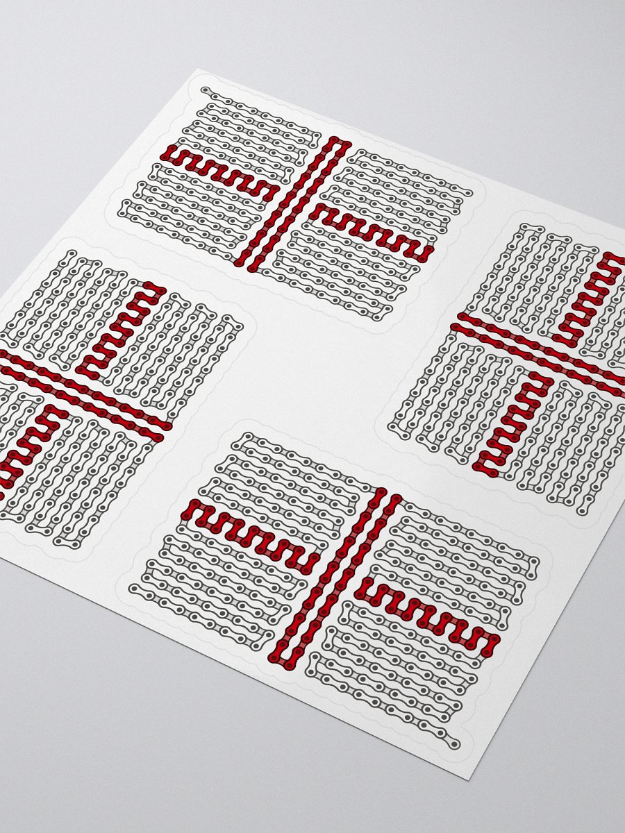 England Bike Chain Flag Sticker 4 Pack product image (3)