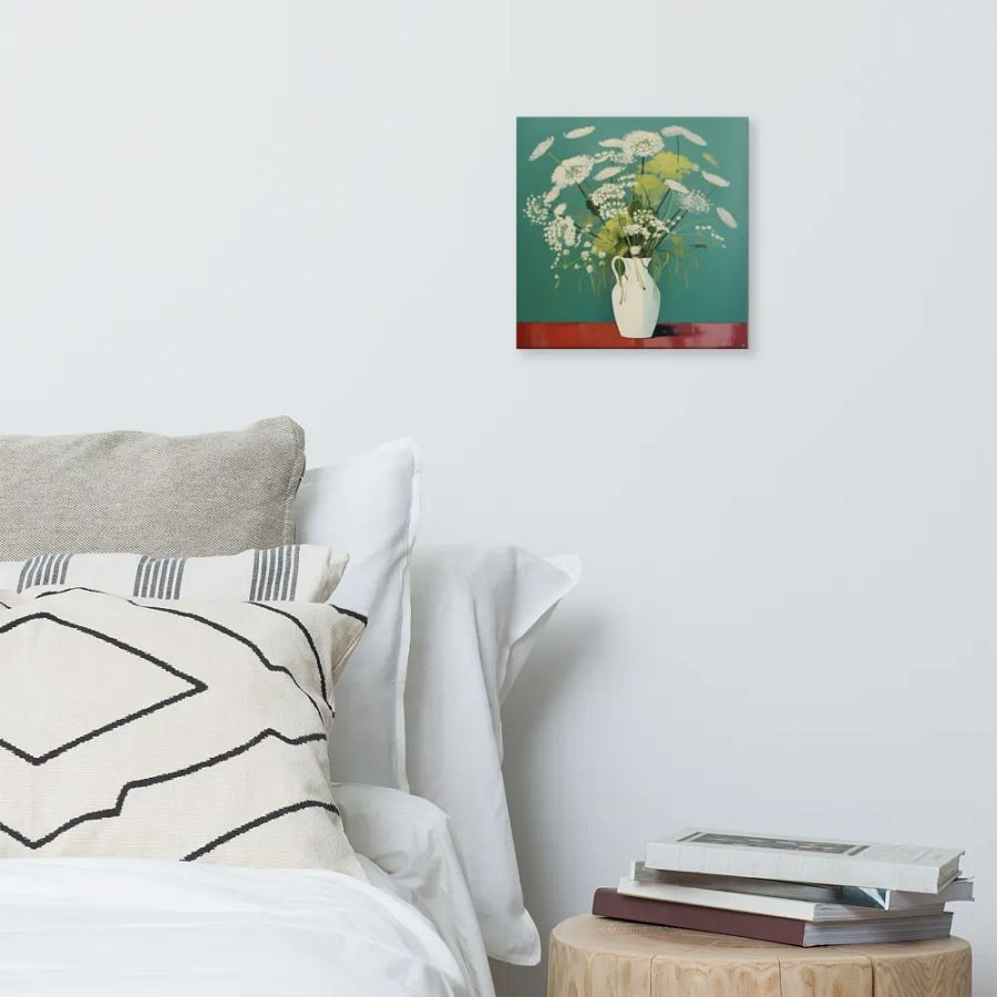 Art2401-58 Vase Flowers Still Life - Canvas Print - sm product image (3)