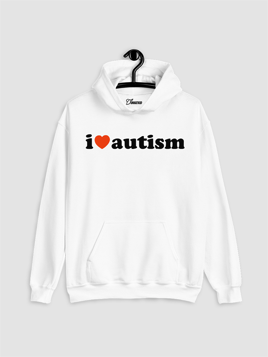 I Heart Autism White Hoodie product image (7)