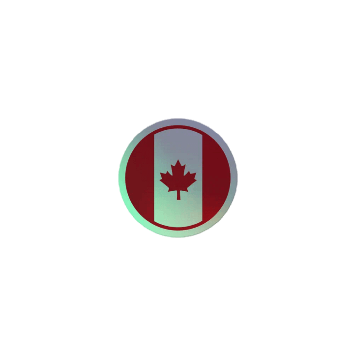 Maple Leaf Holographic Sticker Set product image (2)