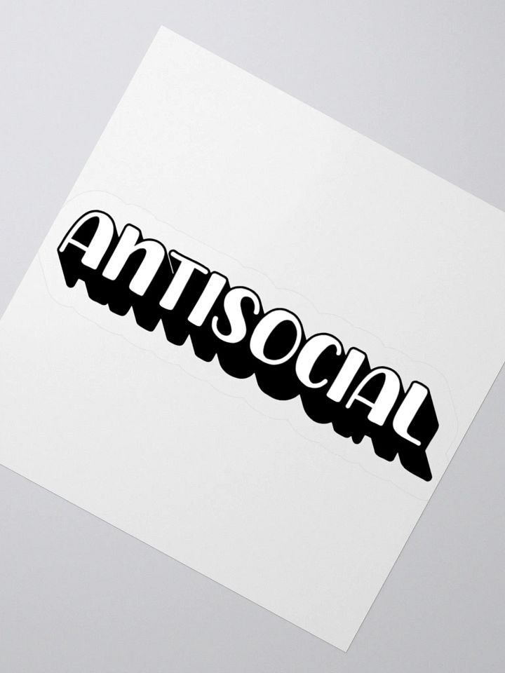 Antisocial Sticker product image (7)