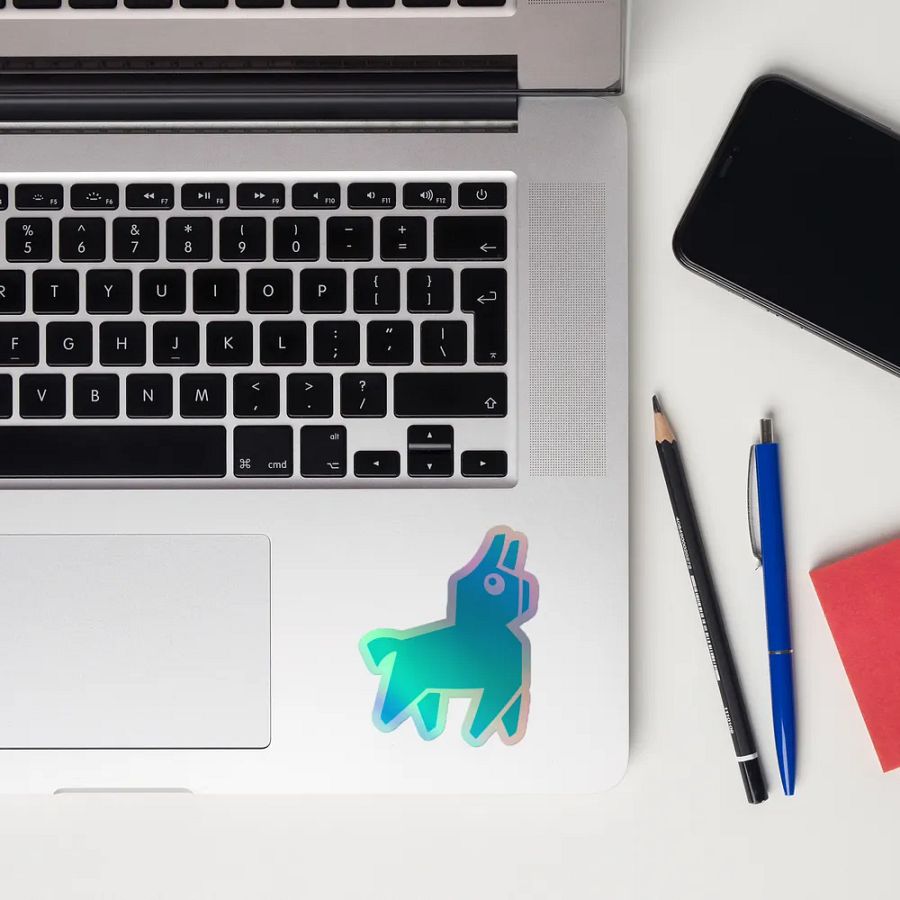 Radio Llama Holographic Sticker Set product image (12)