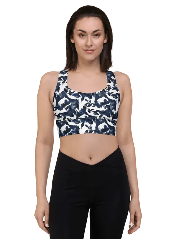 Wild Waves | Recycled Longline Sports Bra product image (2)