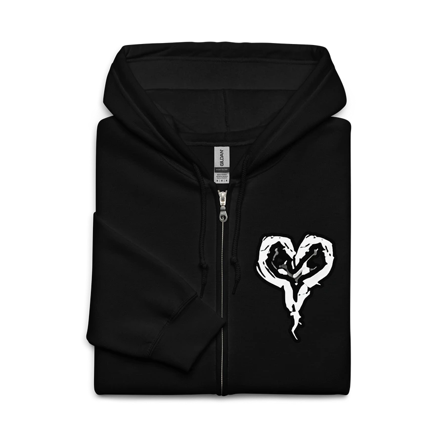 HOLLOWxWAY HOLLOW Heart Zip-Up Hoodie product image (3)