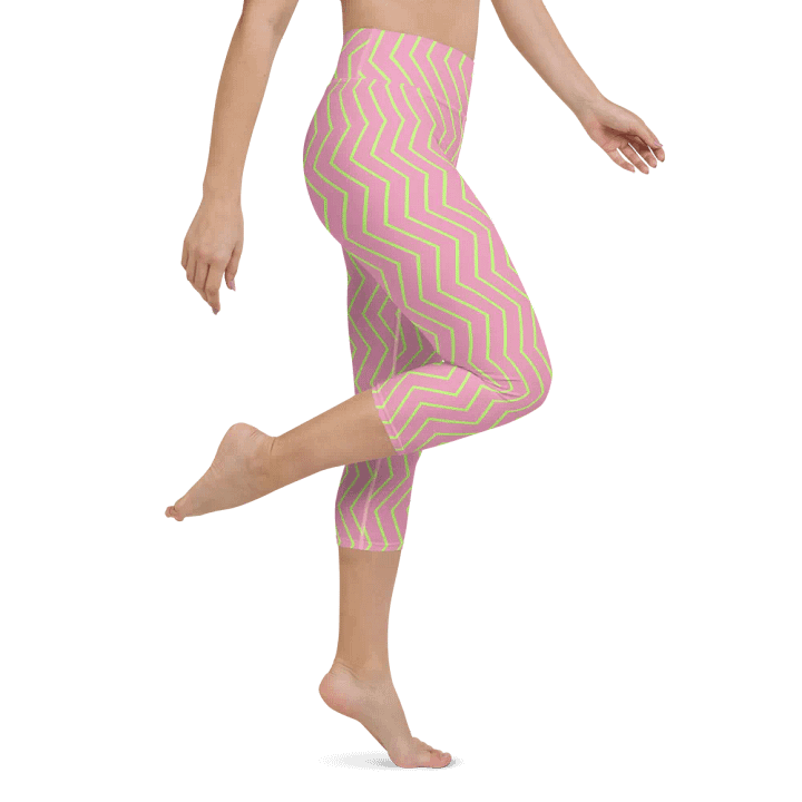 Zigzag Zest Yoga Capri Leggings product image (1)
