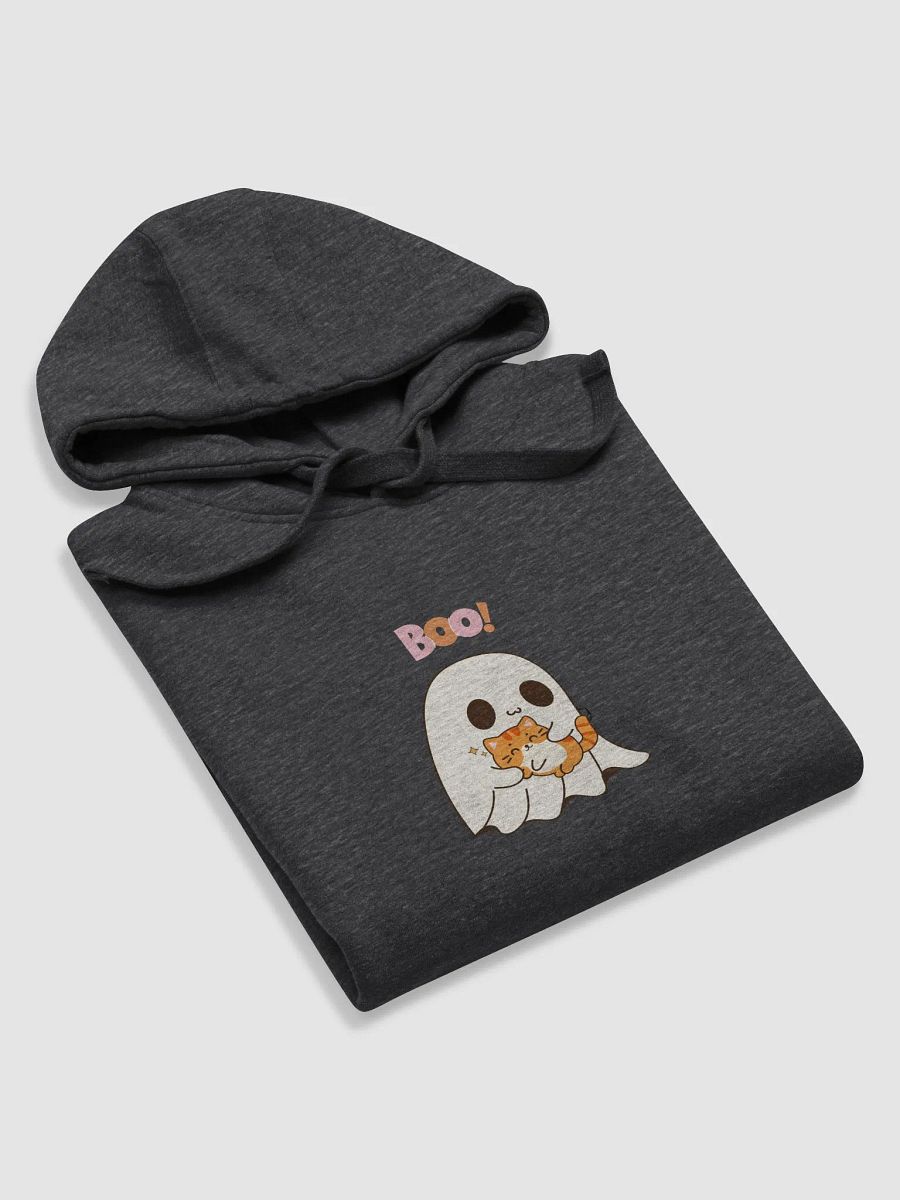 Boo! Cute Ghost and Cat Premium Hoodie product image (15)