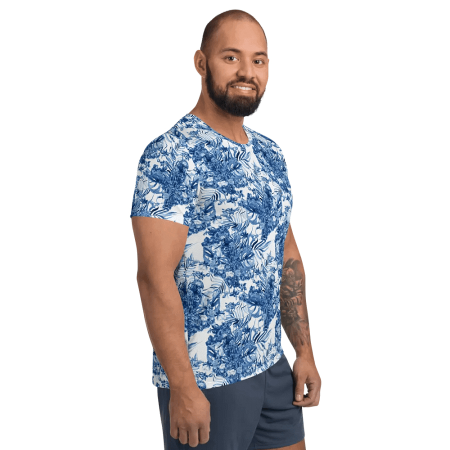 Azure Jungle | Men´s Athletic T-Shirt product image (4)