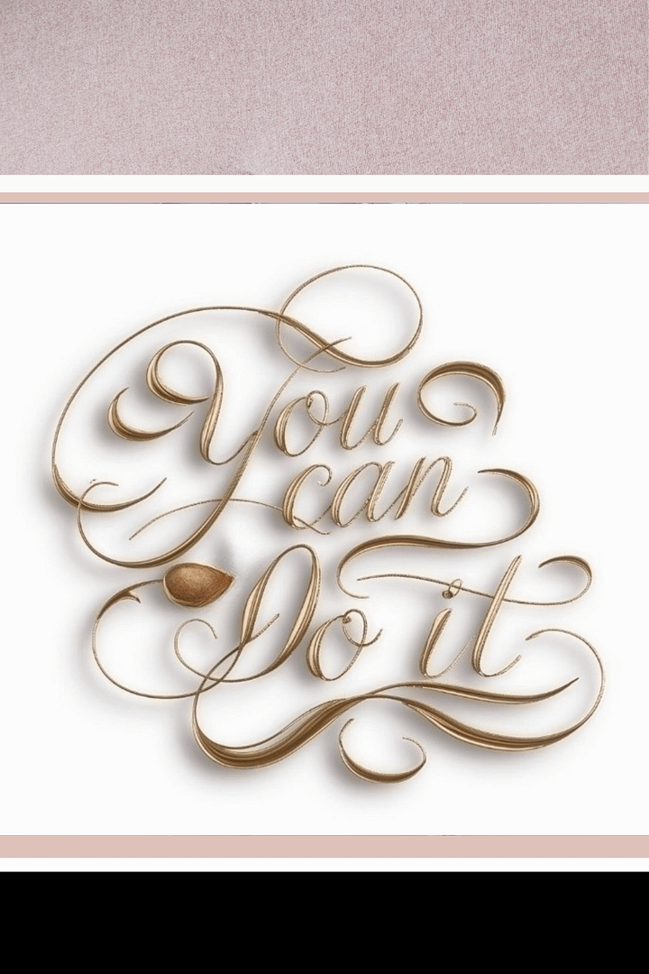 Self-Love Affirmation Art for Goal Manifestation and Self-Care - You Can Do It product image (1)