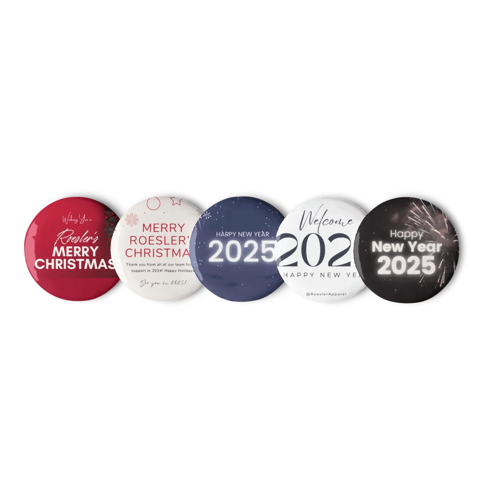 Roesler’s Festive Christmas Pin Button Set product image (6)