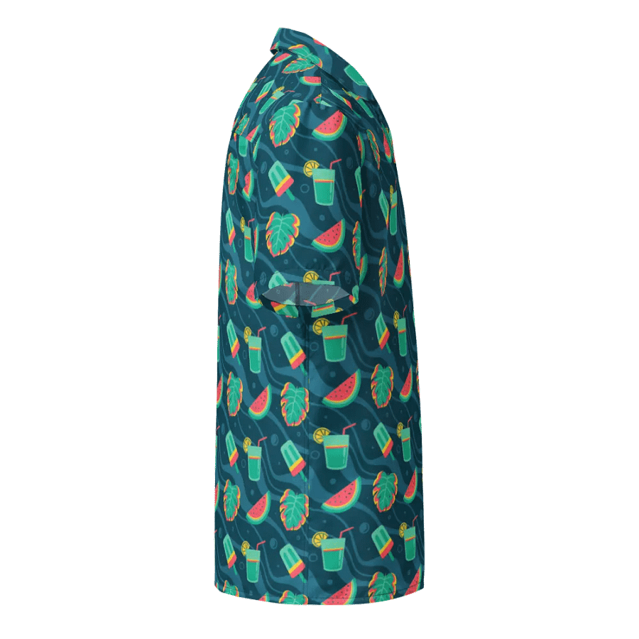 Summer Watermelon Cocktail Hawaiian Shirt product image (10)