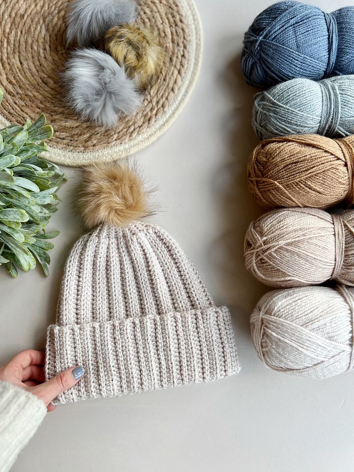 Bingley Easy Crochet Hat Pattern with Ribbed Stitches product image (1)