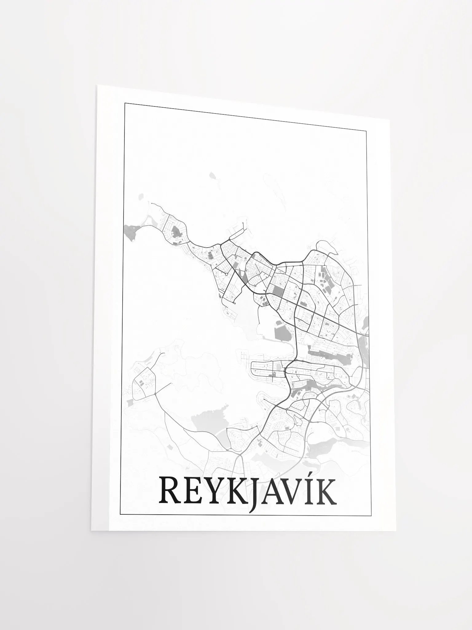 Reykjavik, Iceland, city map print product image (15)