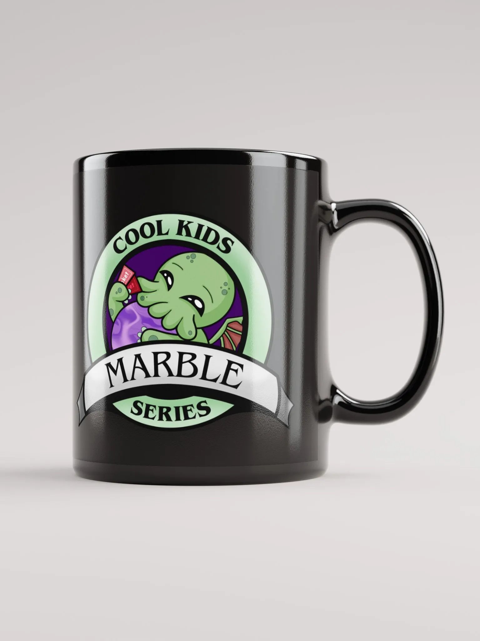 Cool Kids Marble Series Black Glossy Mug product image (1)