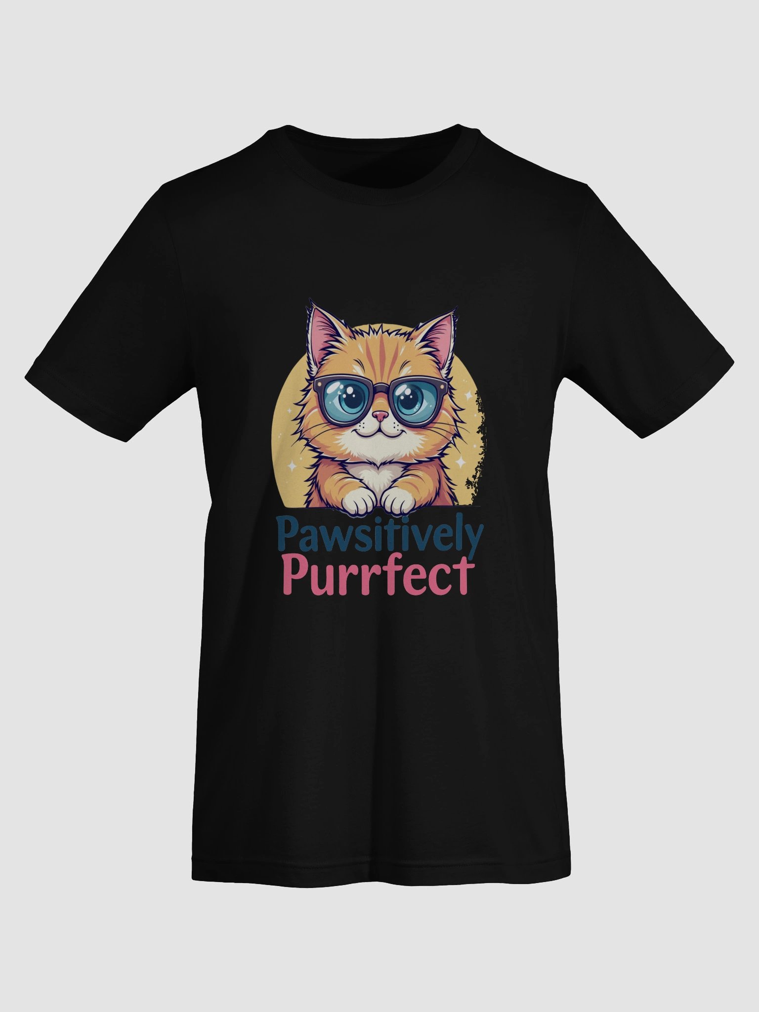 Whimsical Cat with Glasses T-Shirt product image (76)