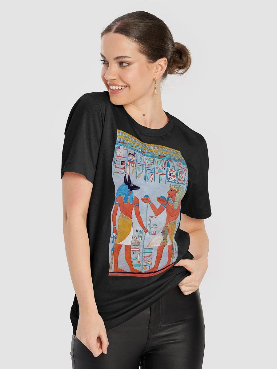 Anubis and the Pharaoh Ancient Egypt Art Unisex T-Shirt product image (8)