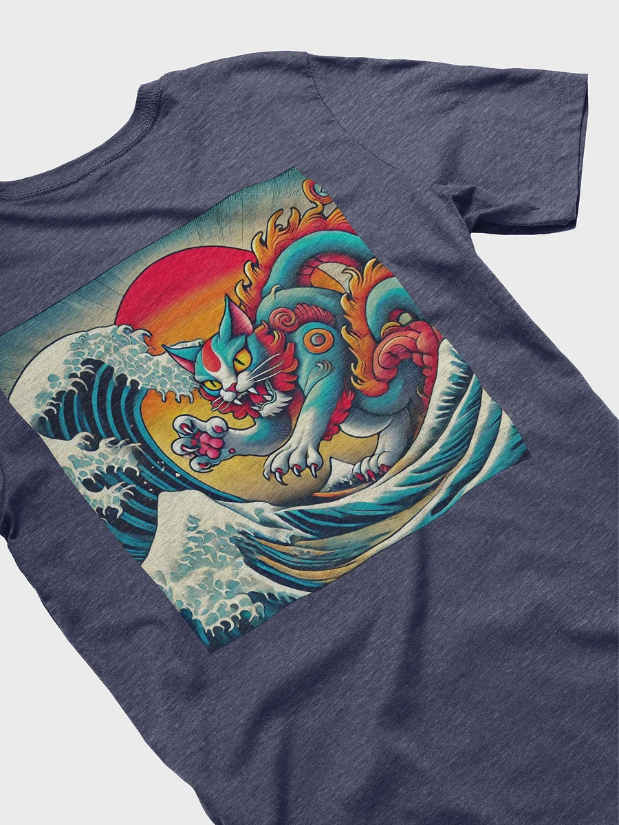 Mythical Feline Wave Front & Back T-Shirt product image (15)