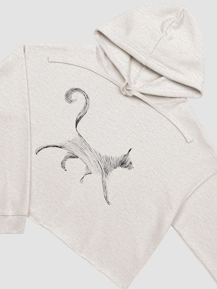 Whiskered Silhouette Crop Hoodie product image (5)