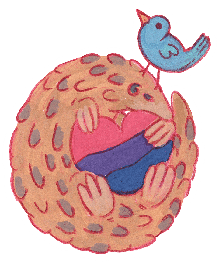 sticker : bi pangolin (dono) product image (1)