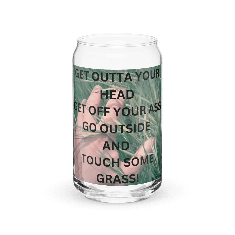 Get Outta Your Head Drink Glass w/straw product image (2)