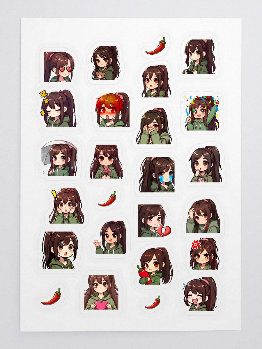 Spicy Emoji Sticker Sheet product image (3)