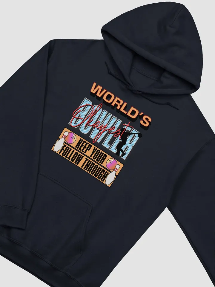 Worlds Okayest Bowler Hoodie product image (14)