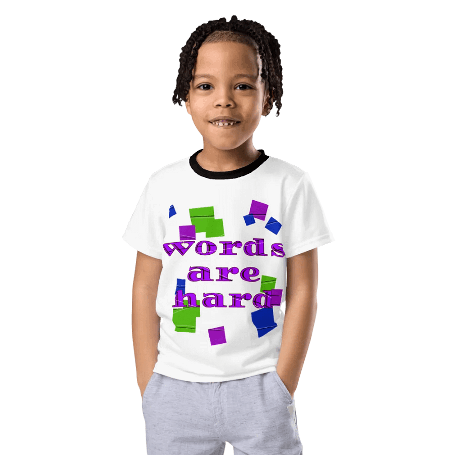 Words are hard Kids T-Shirt product image (4)