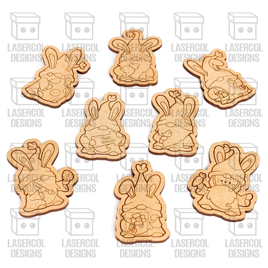 Easter Gnomes Paint Kit DIY Cut Outs Bundle - Laser Cut Files product image (7)