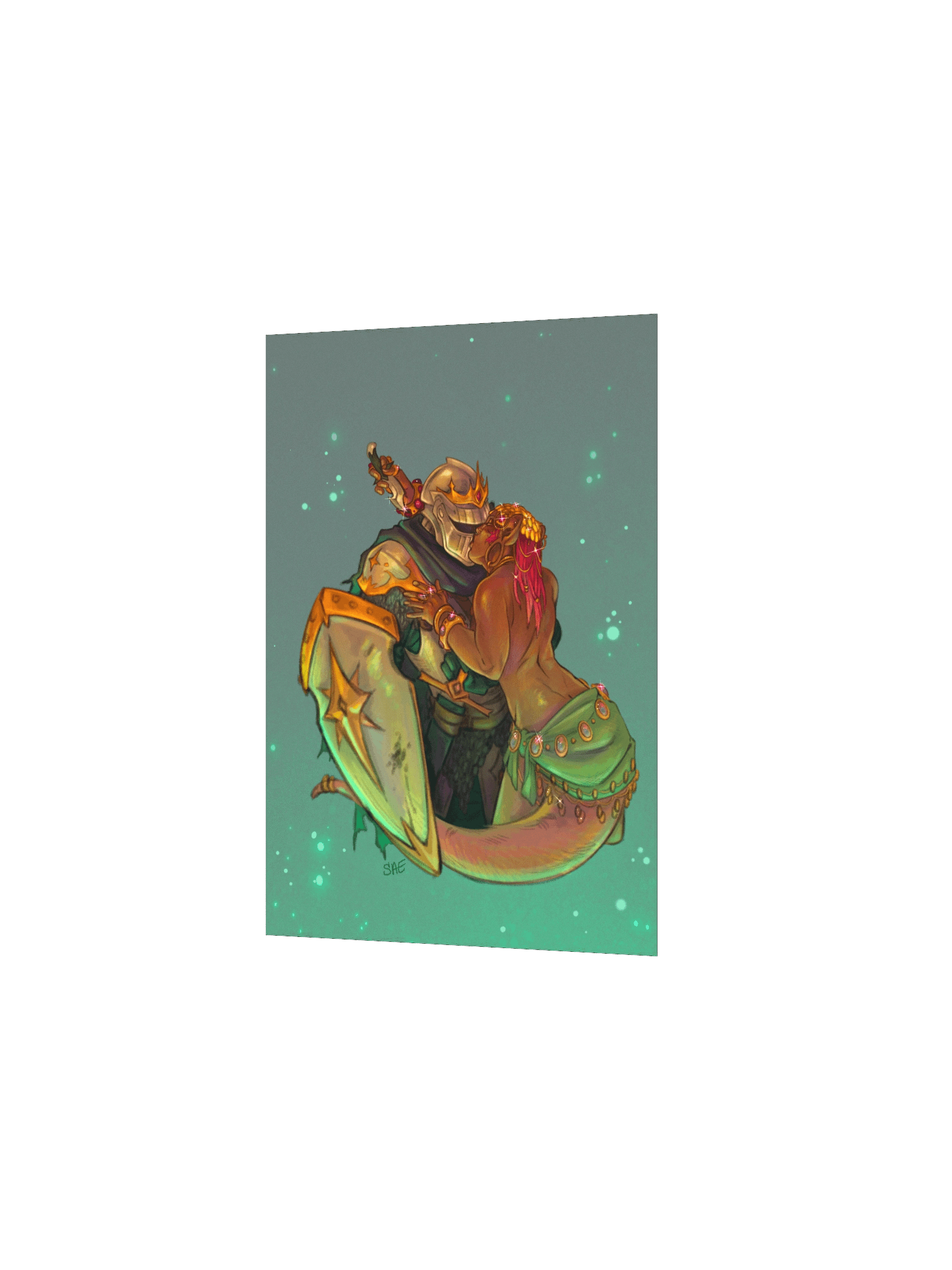 knights kiss | Print product image (2)