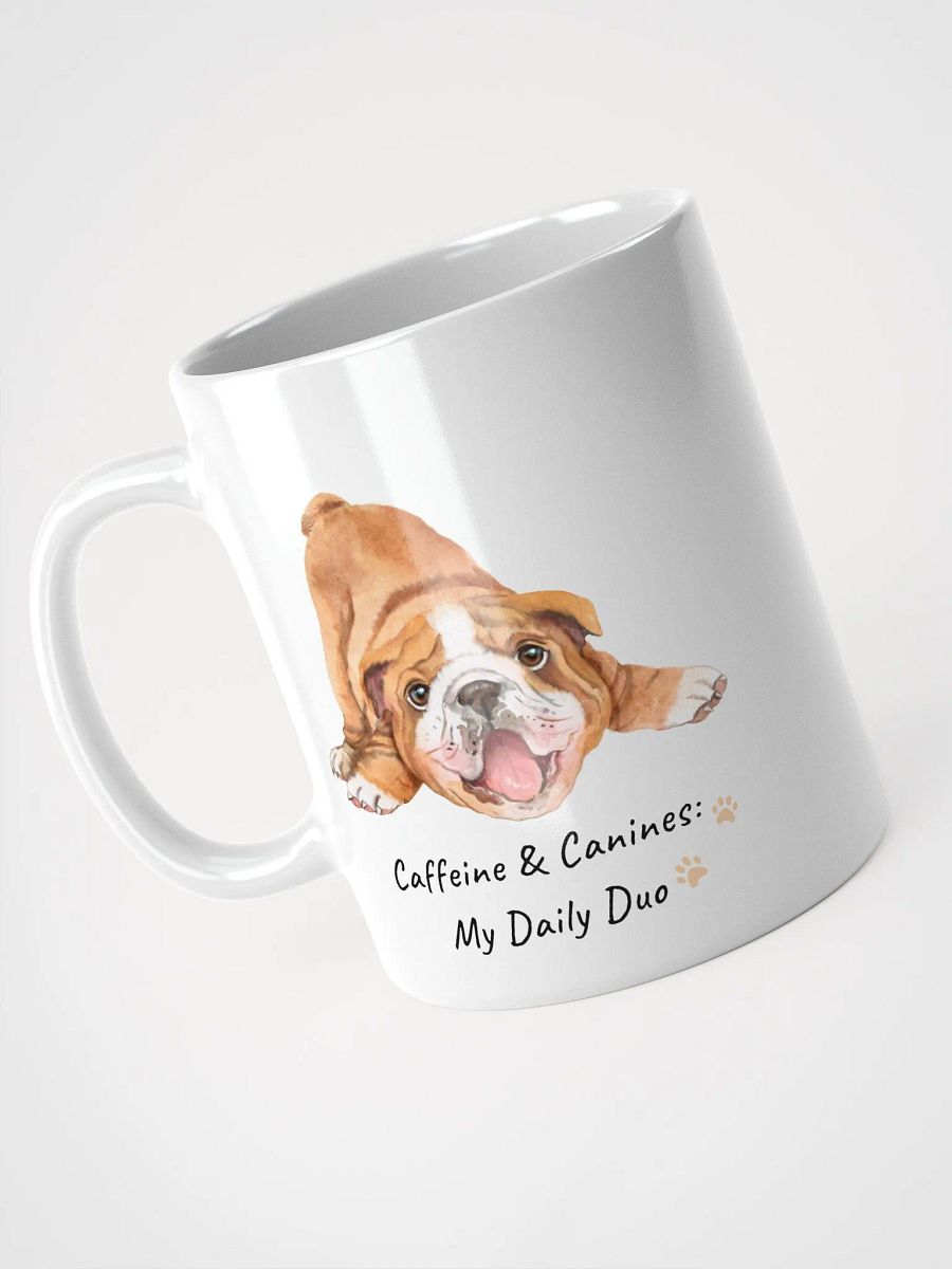 Caffeine and Canines White Glossy Mug product image (7)