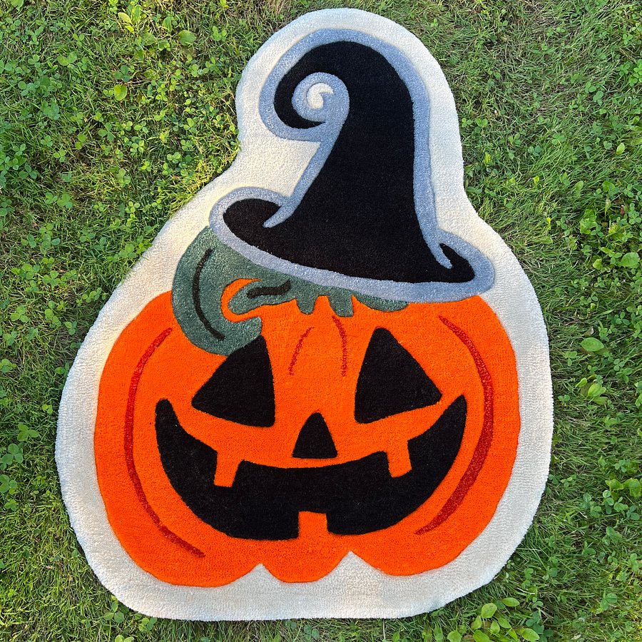 Jack-O-Lantern Witch Rug product image (1)