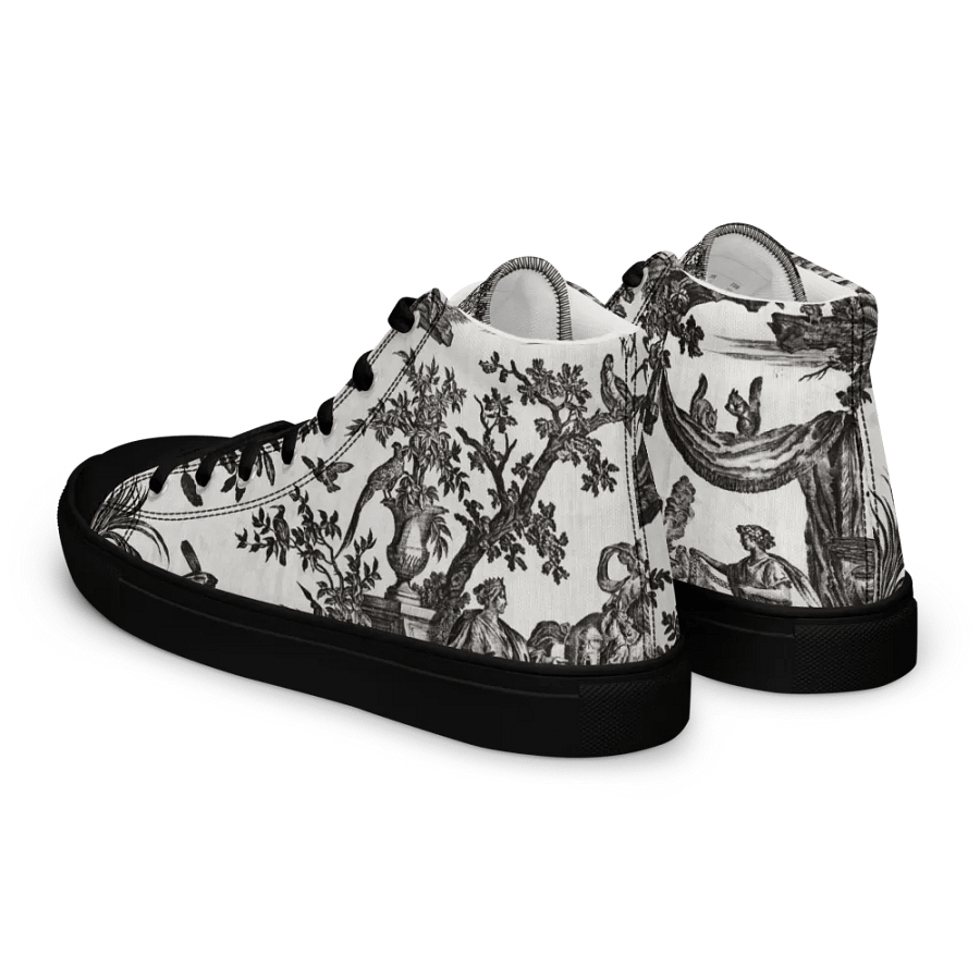 Pastoral Toile High Top Canvas Shoes product image (5)