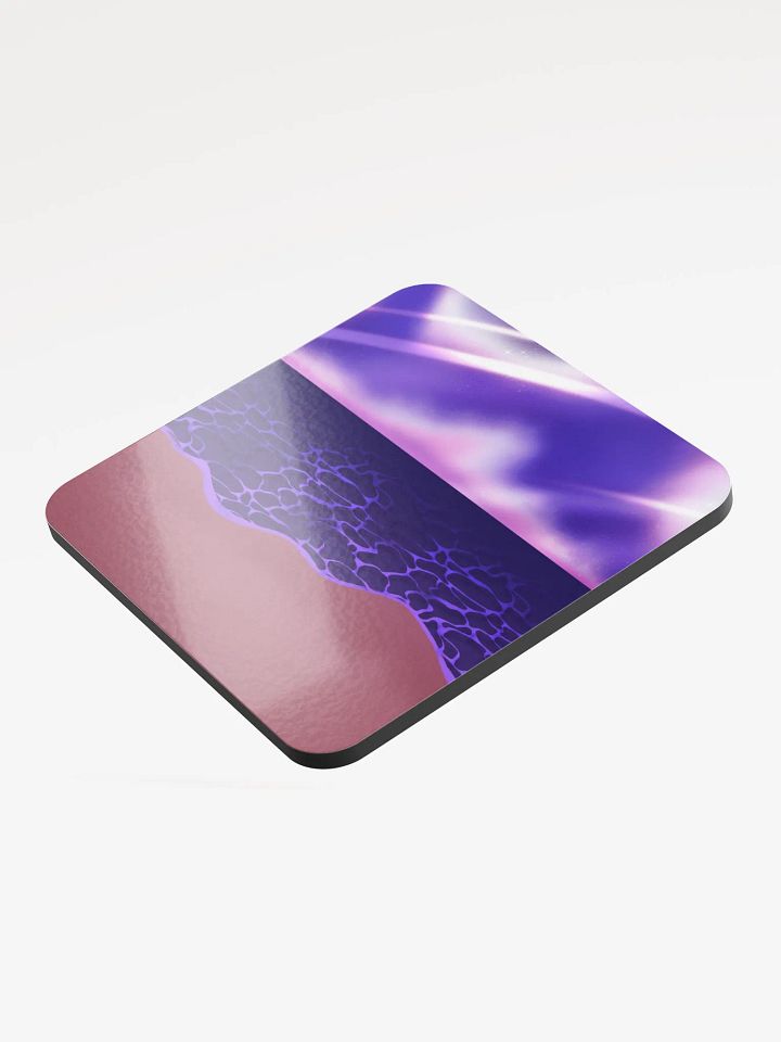 "Starset Beach" Glossed Cork Coaster product image (1)
