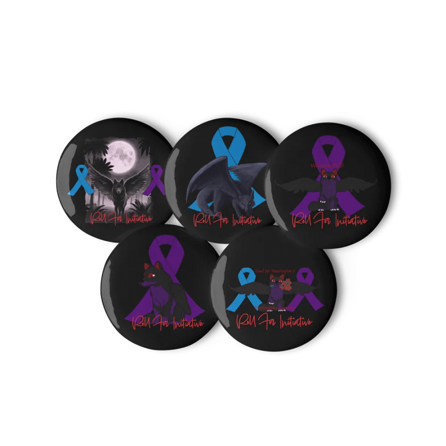 Huntington's Awareness Button Pin Set product image (6)