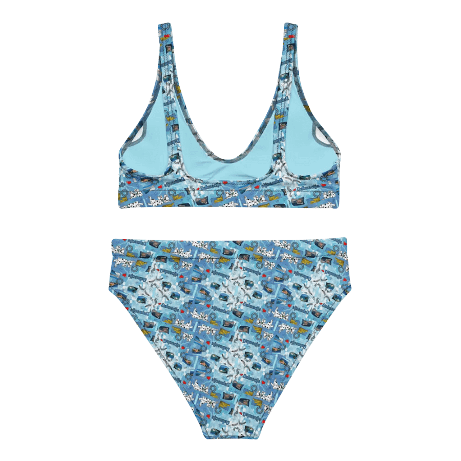 Sea style Dalmacija summer (photoshop by Dina R.) - Recycled High Waisted Bikini product image (2)