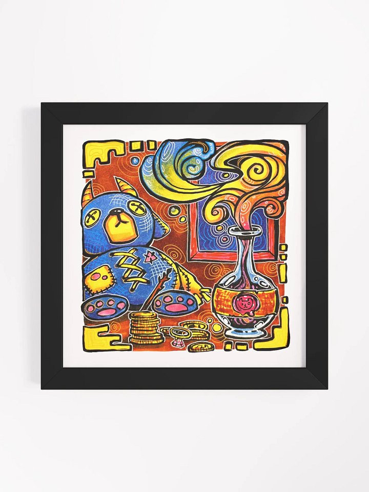 Potion of Teddybearification Framed Art Print product image (1)