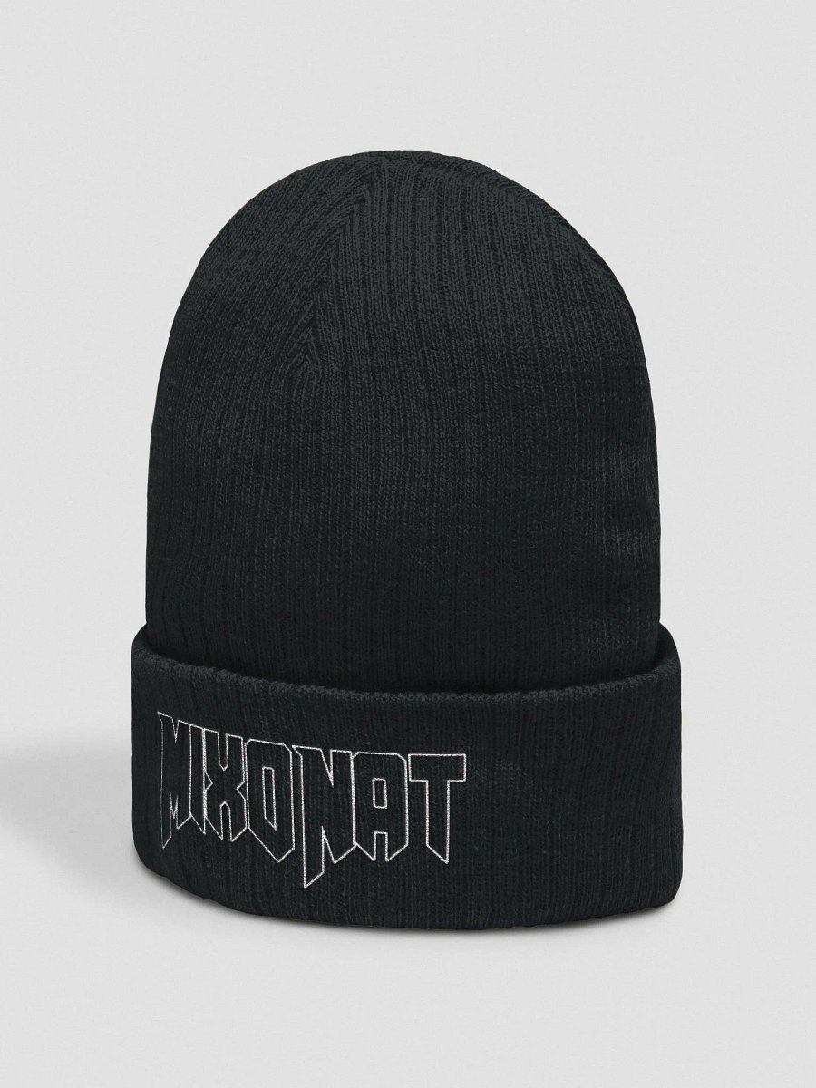 MixoNat White Outline Logo Beanie product image (2)
