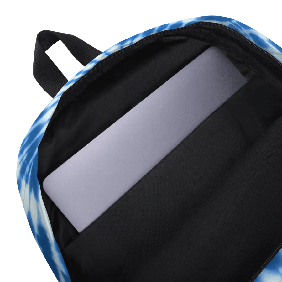 Tie Dye #17 - Blue & White - Backpack product image (12)