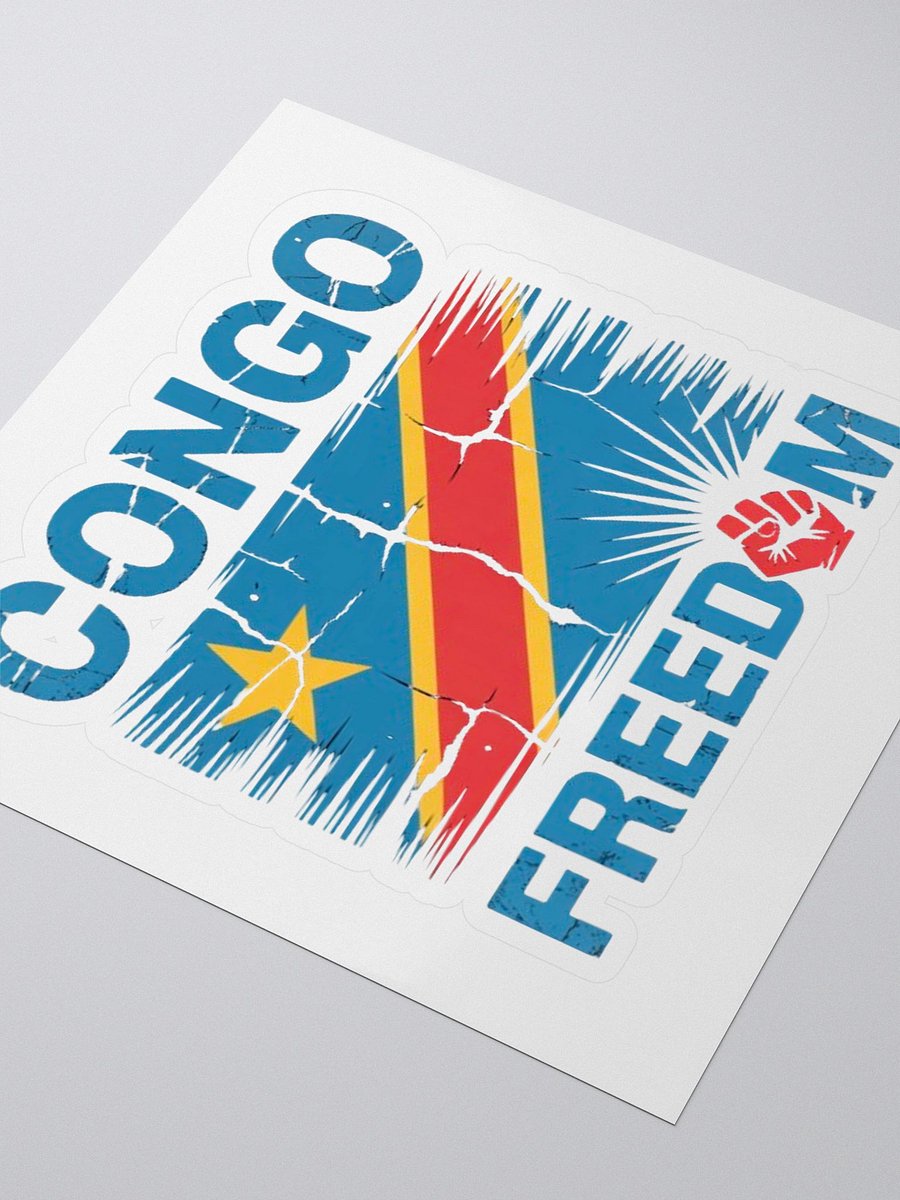 Vintage Democratic Republic of the Congo Africa African Flag Sticker product image (3)