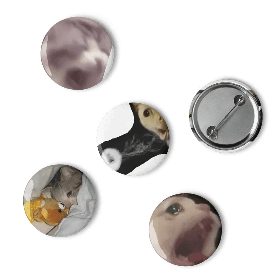 Set of Pin Buttons: Meme Cats 23 product image (5)