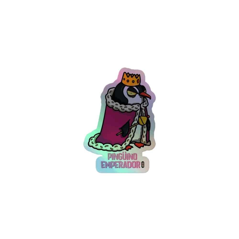 Pingüino Emperador - Sticker (Holographic Kiss Cut) product image (1)