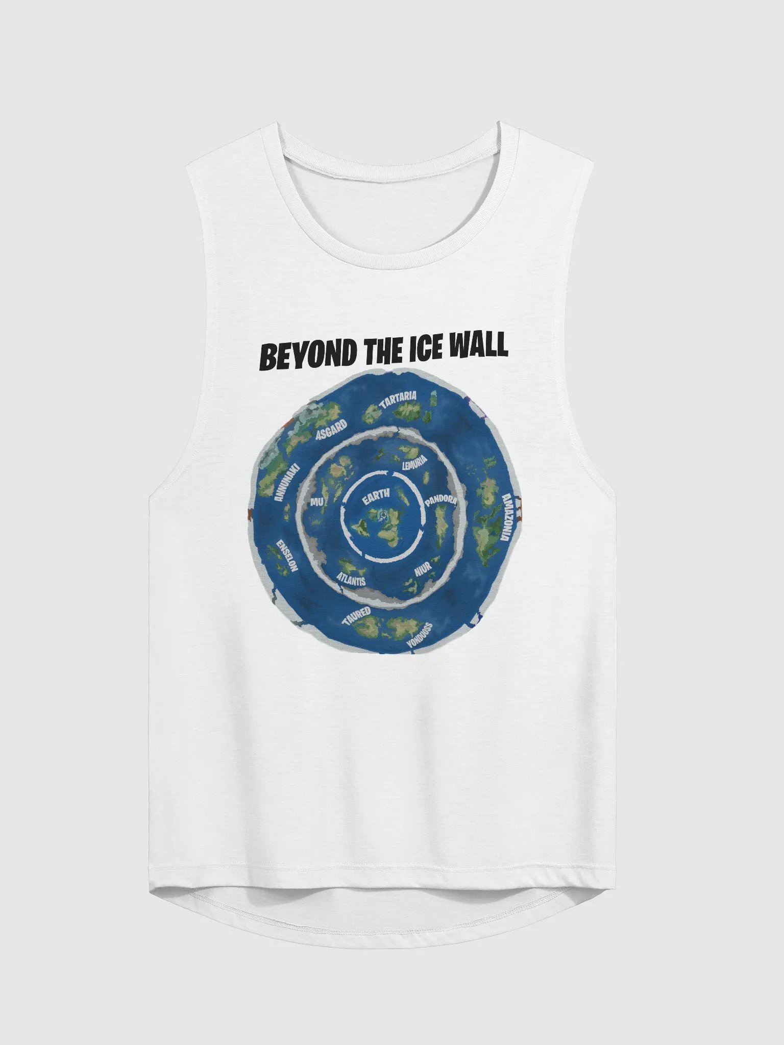 Flowy Muscle Tank Beyond the Ice Wall Map product image (14)