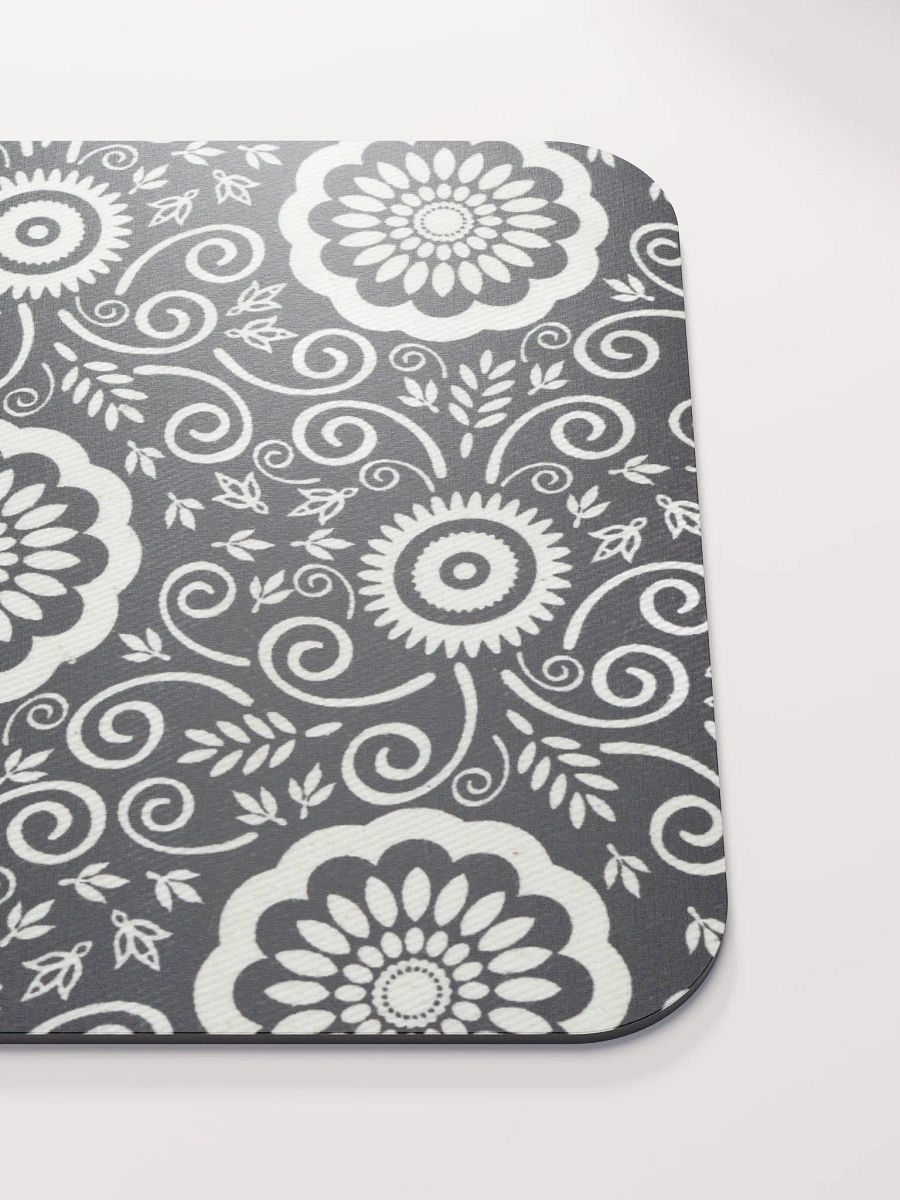 Monochrome Floral Mouse Pad product image (5)