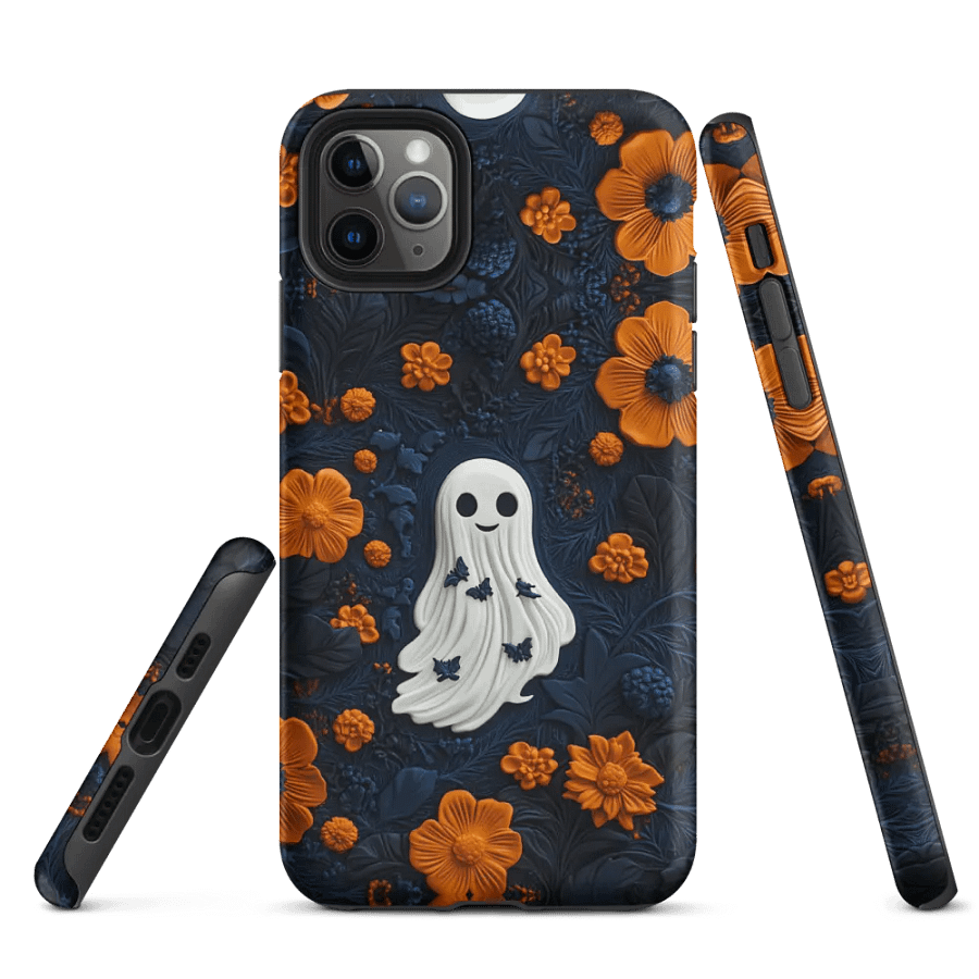 Spooky Floral Ghost iPhone Case – Halloween Edition product image (3)